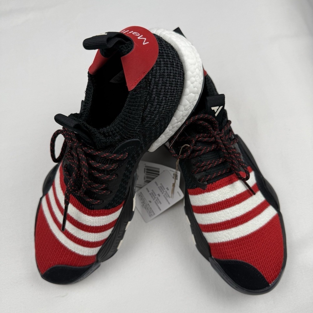 Trae Young 2 Meilin Adidas Men 9 Black Red Hawks Basketball Shoes Tight Ankle